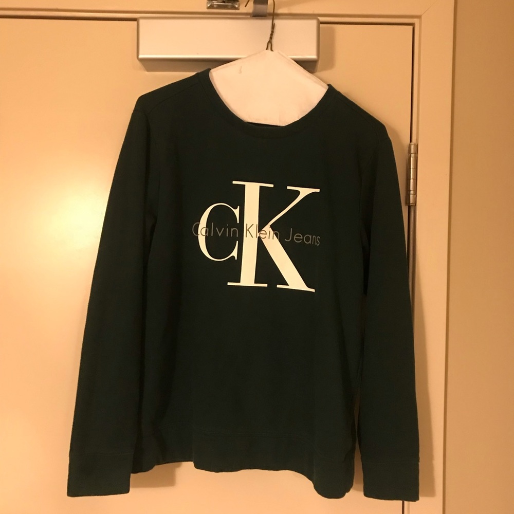 Hunter Green Calvin Klein Crewneck XS